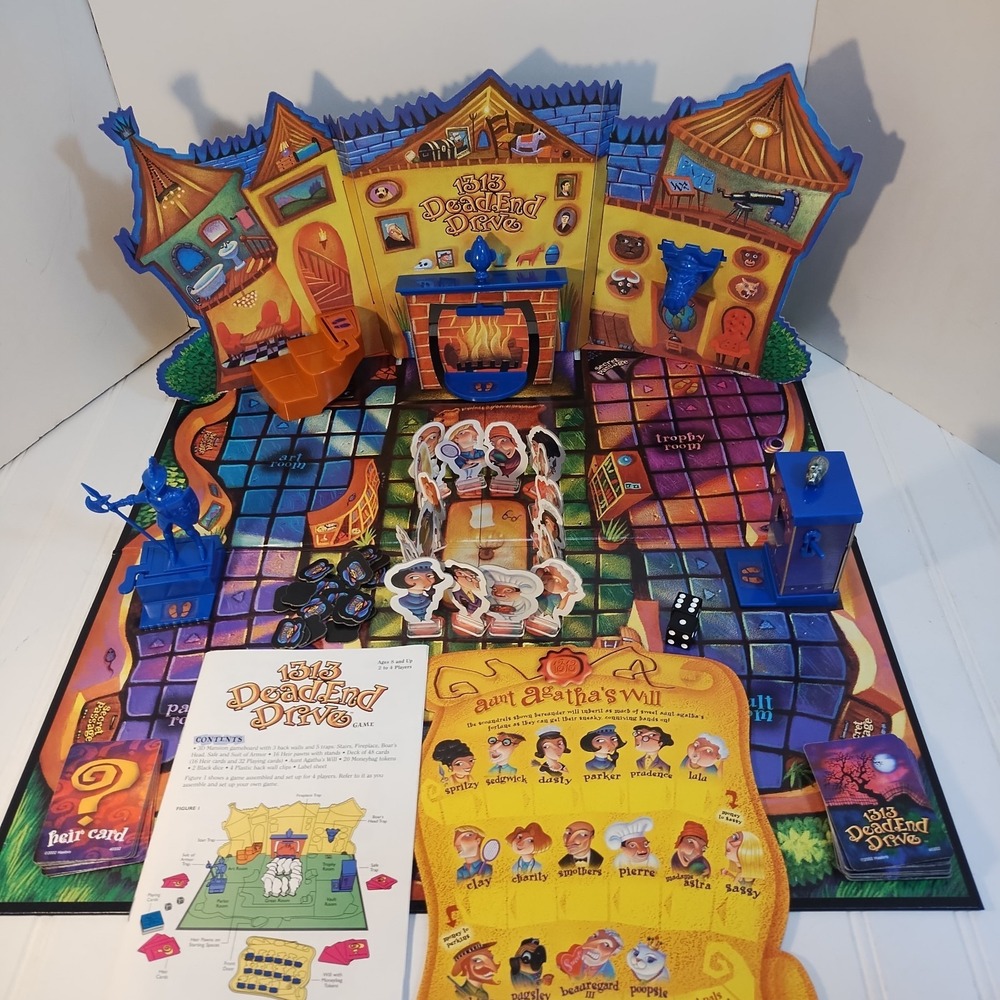 2002 1313 Dead End Drive Game Parker Brothers Complete in Great Condition